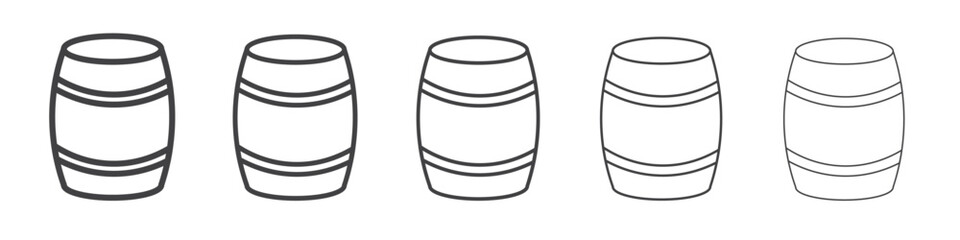 Barrel of beer icon simple illustration collection symbol