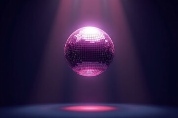 purple disco ball