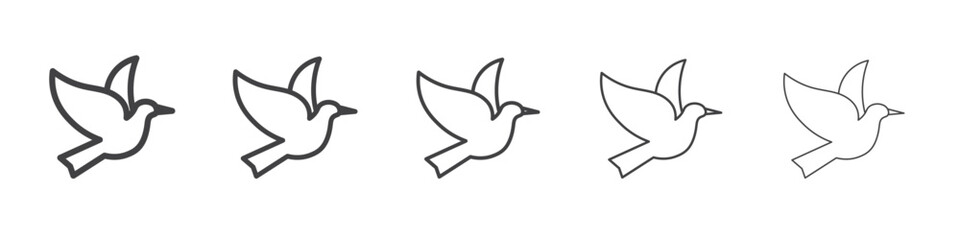 bird icon simple illustration collection symbol