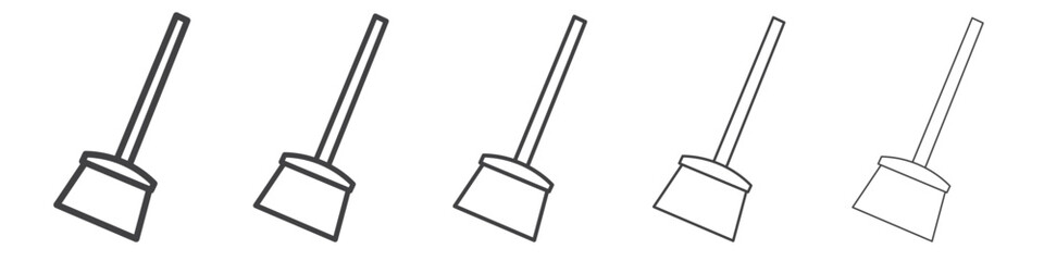 broom icon simple illustration collection symbol
