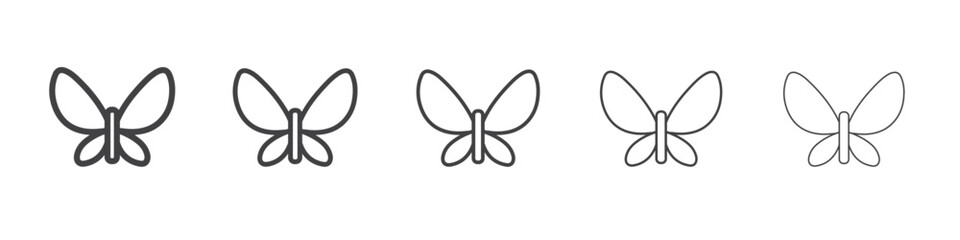 Butterfly icon simple illustration collection symbol
