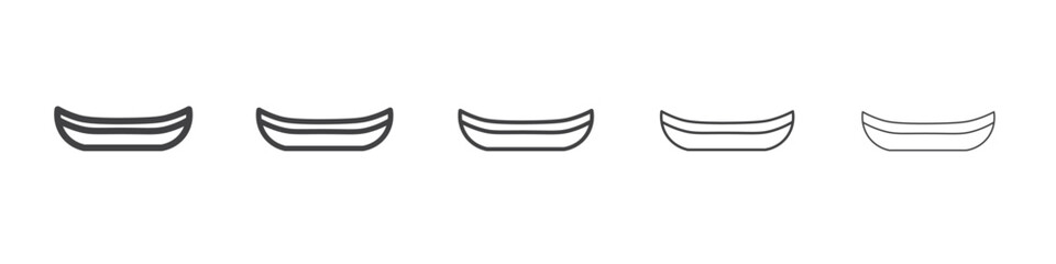 canoe icon simple illustration collection symbol