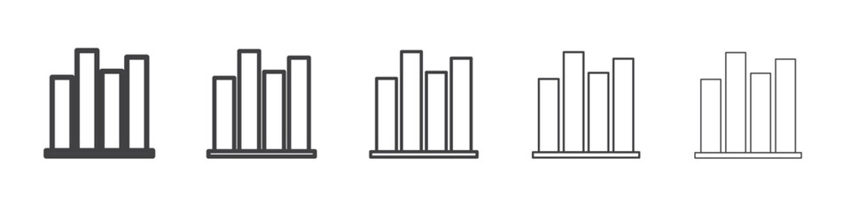 Chart icon simple illustration collection symbol
