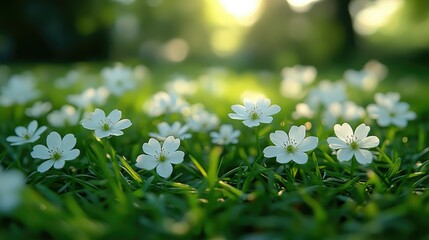 Spring is here showcasing lovely white flowers.