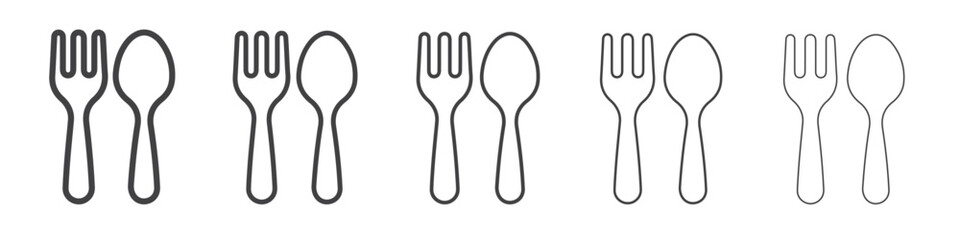 Cutlery icon simple illustration collection symbol