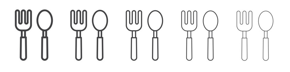 cutlery icon simple illustration collection symbol