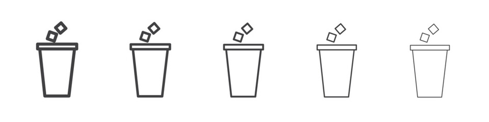 Do not litter icon simple illustration collection symbol