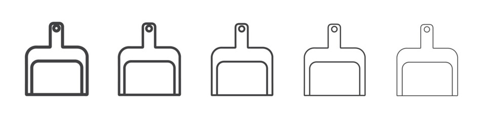 Dustpan icon simple illustration collection symbol