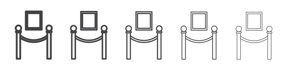Exhibit icon simple illustration collection symbol