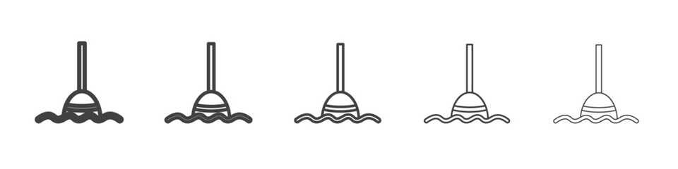 Fishing float icon simple illustration collection symbol