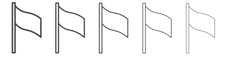 flag icon simple illustration collection symbol