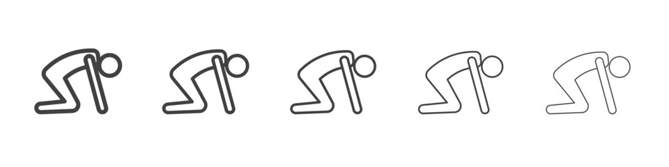 Flexibility icon simple illustration collection symbol