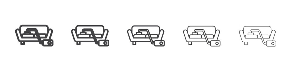 Furniture dry cleaning icon simple illustration collection symbol