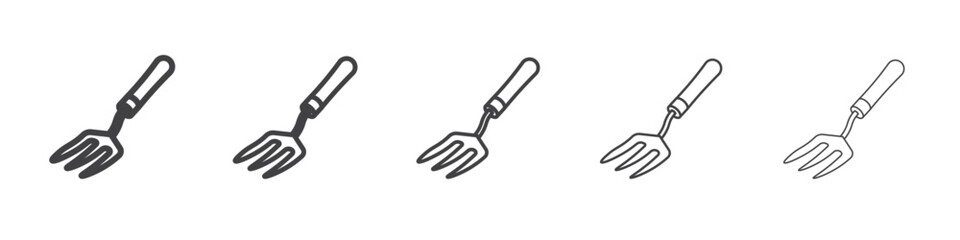 garden fork icon simple illustration collection symbol