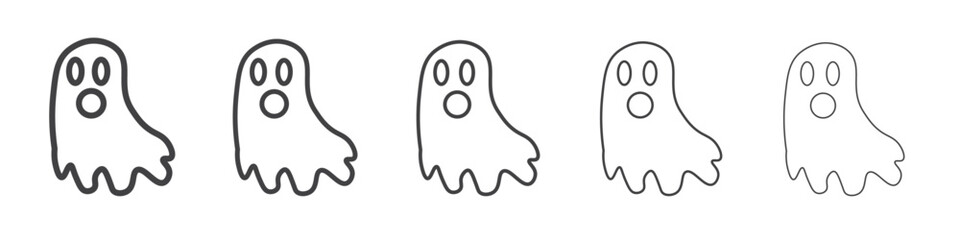 ghost icon simple illustration collection symbol