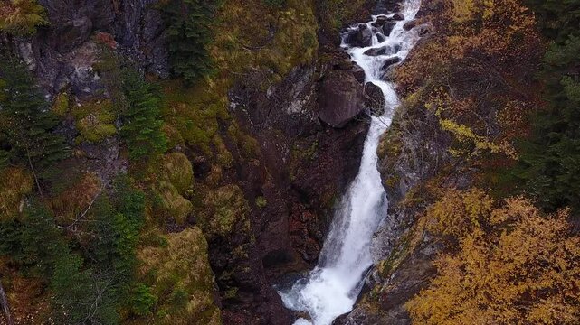 water stream in himalayas, waterfall in India