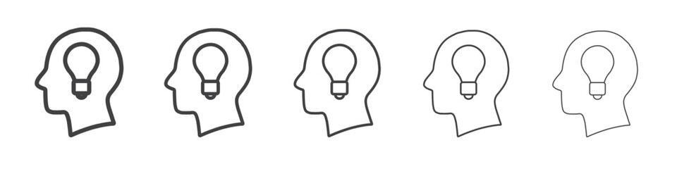 idea icon simple illustration collection symbol