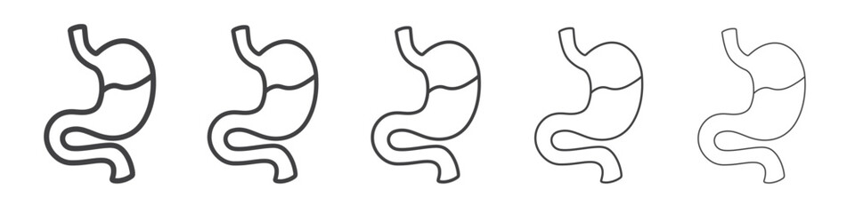 Indigestion icon simple illustration collection symbol