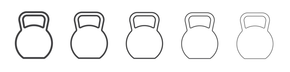 kettlebell icon simple illustration collection symbol