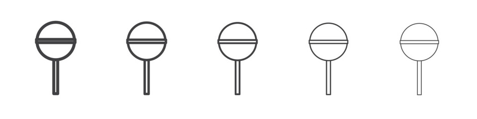 Lollipop icon simple illustration collection symbol