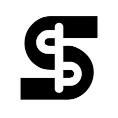 Obraz premium Currency symbol designed in a modern and minimalistic style 