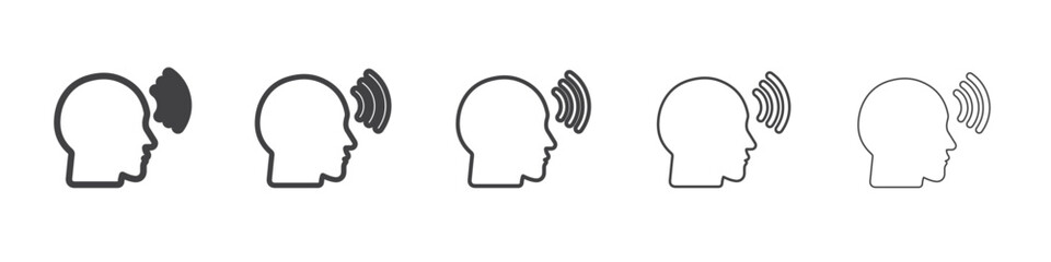 Mind awareness icon simple illustration collection symbol