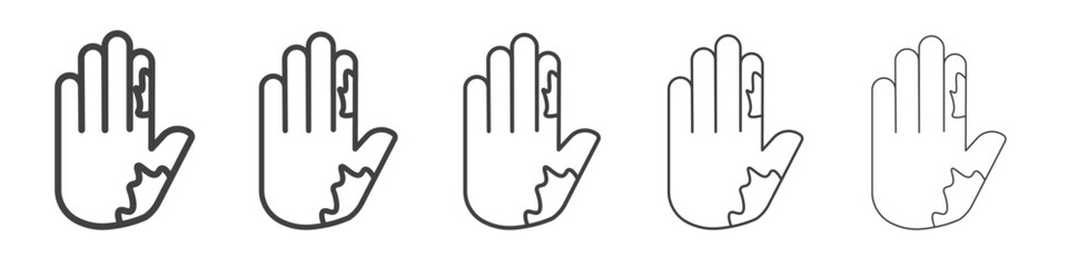 mottled skin icon simple illustration collection symbol