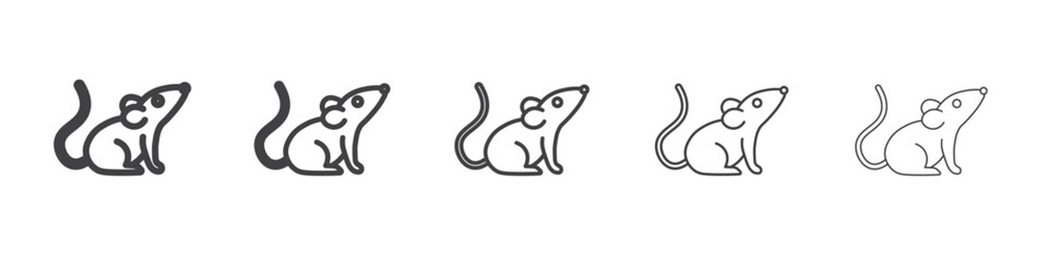 mouse animal icon simple illustration collection symbol