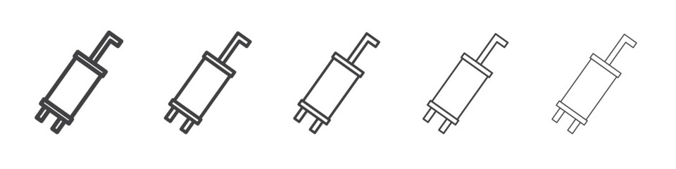muffler icon simple illustration collection symbol