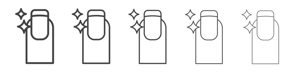 Nail care icon simple illustration collection symbol