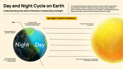 Day and Night Cycle - Earth&rsquo;s Rotation and Sunlight Explained with Visuals