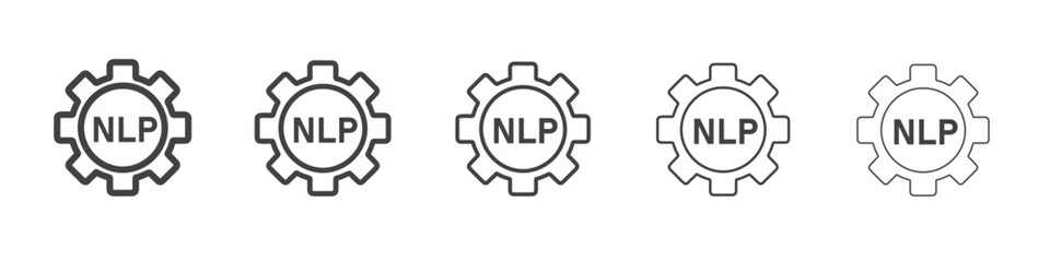 nlp icon simple illustration collection symbol