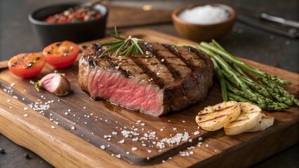 Juicy Medium-Rare Grilled Steak — Hyper-Realistic 3D Food Render