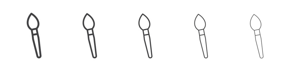 Paint brush icon simple illustration collection symbol