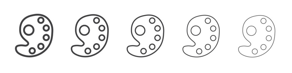 palette color icon simple illustration collection symbol