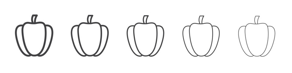 Paprika icon simple illustration collection symbol