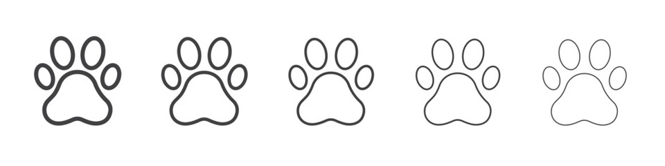 Paw Print icon simple illustration collection symbol
