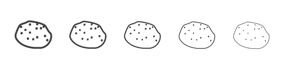 Potato icon simple illustration collection symbol