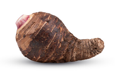 Taro isolated on transparent png (Image from camera)