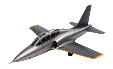 Two-seater attack jet with a tandem cockpit and prominent dorsal fin