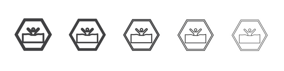 quick sand sign icon simple illustration collection symbol