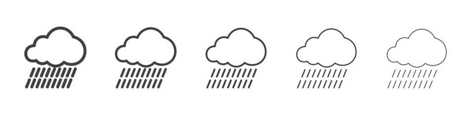 Rain icon simple illustration collection symbol
