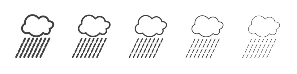 rain icon simple illustration collection symbol