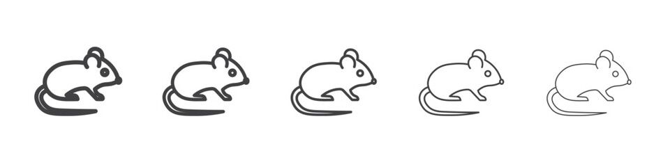 rat icon simple illustration collection symbol