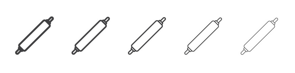 rolling pin icon simple illustration collection symbol