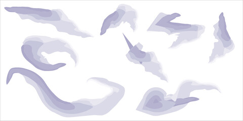 Fototapeta premium blue brush stroke isolated on background. Vector brush strokes for ink paint, grunge design elements, banners, watercolor design, dirty texture. Trendy brush strokes, vector illustration