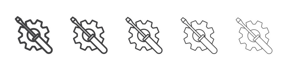 Service tool icon simple illustration collection symbol