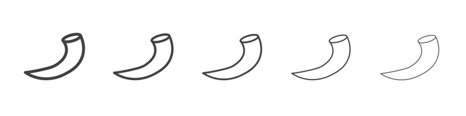shofar icon simple illustration collection symbol