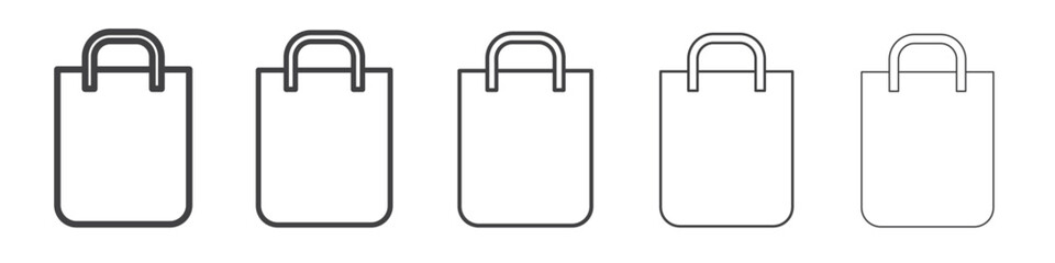Shopping bag icon simple illustration collection symbol