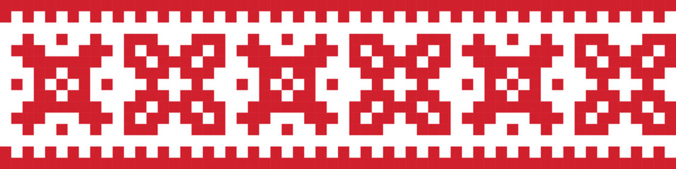 Weihnachtliche Pixel-Bordüre